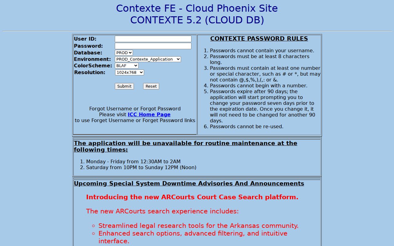 Cleburne County court schedule Contexte maintenance information
