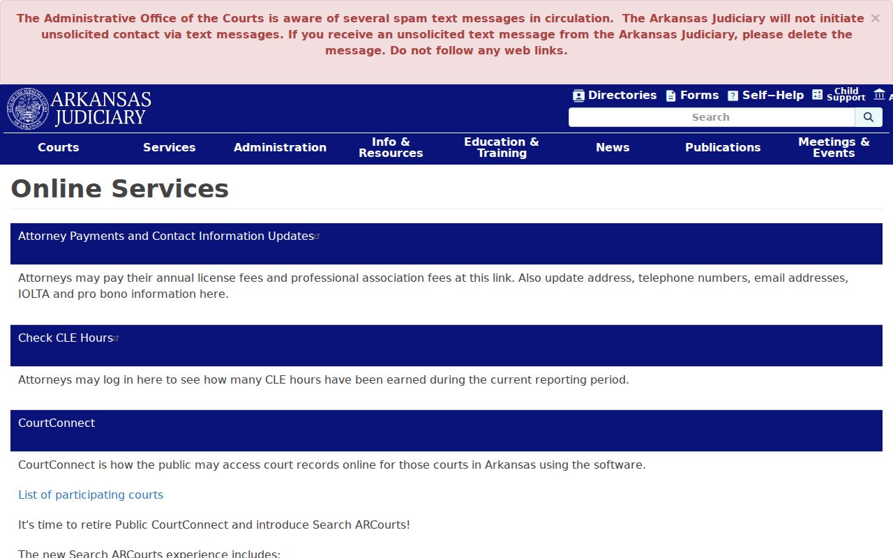 Cleburne County court docket Arkansas online services